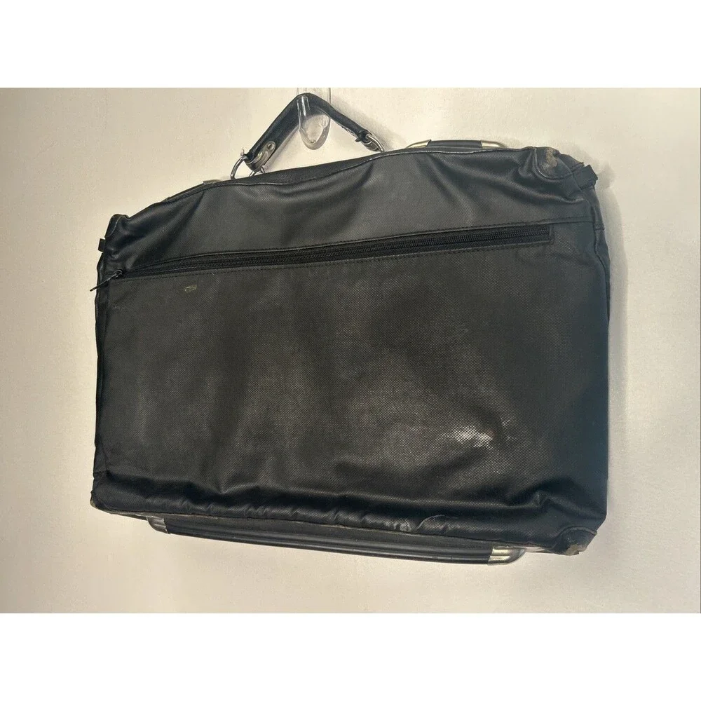 Vintage Bold Everywhere Piero Guide Leather Etage Bag Black 12x 19 Briefcase ‘88